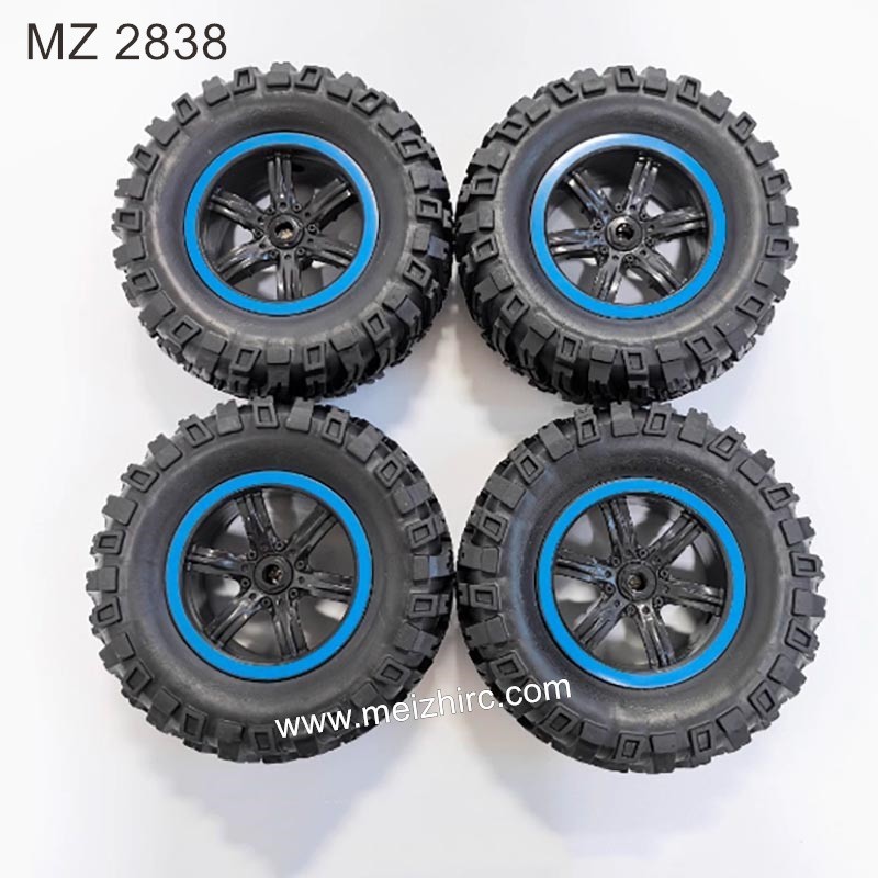 MEIZHI 2838 Parts 4 Hollow Wheels [Diameter About 9.5cm]