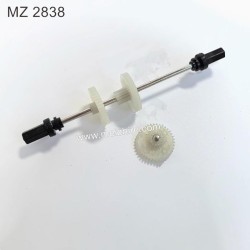 MEIZHI 2838 Parts Rear Gear Rod + Gear [About 13.6cm Long]