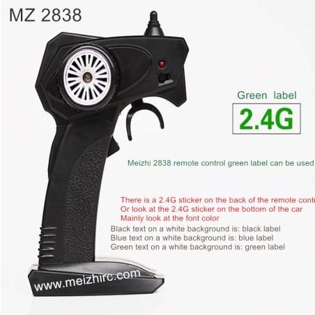 MEIZHI 2838 Parts Remote Control [Green Label]