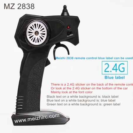 MEIZHI 2838 Parts Remote Control [Blue Label]