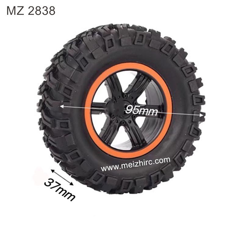 MEIZHI 2838 Parts Orange Wheels