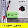 MEIZHI 2837 Parts 7.4V 500mAh Battery Pack (Four Pin Connector)