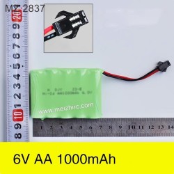 MEIZHI 2837 Parts 6V 1000mAh Battery Pack Rwo Pin Interface)-1