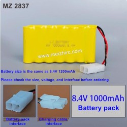 MEIZHI 2837 Parts 8.4V 1000mAh Battery Pack (Ota Palace Interface)