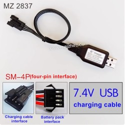 MEIZHI 2837 Parts 7.4V USB Charging Cable (Four Pin Interface)